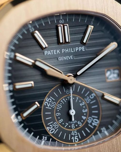 PATEK PHILIPPE NAUTILUS TWO TONE CHRONOGRAPH  (BLACK)