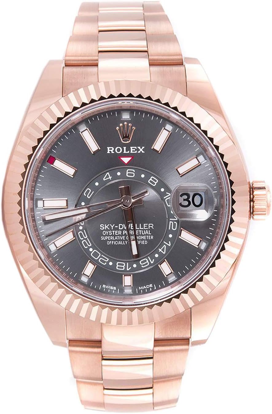 ROLEX SKY DWELIER ROSEGOLD BLACK  DIAL