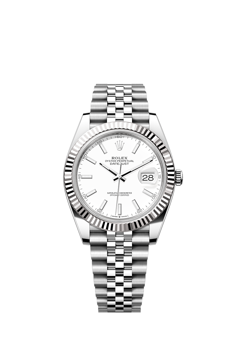 ROLEX DATEJUST WHITE DIAL (J) Z