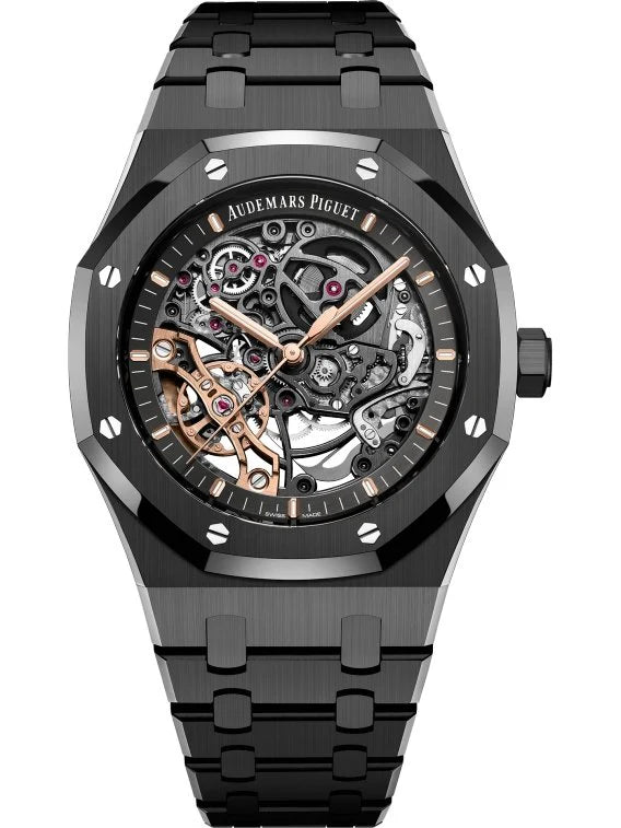 AP Royal Oak SKELETON OPEN WORKED  (black)