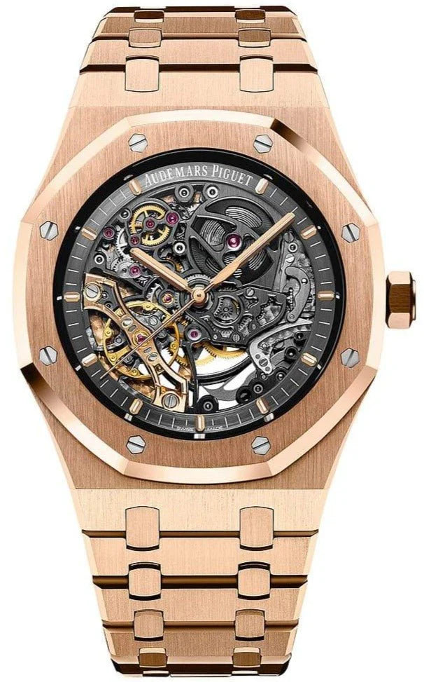 AP Royal Oak SKELETON OPEN WORKED  (rose gold)