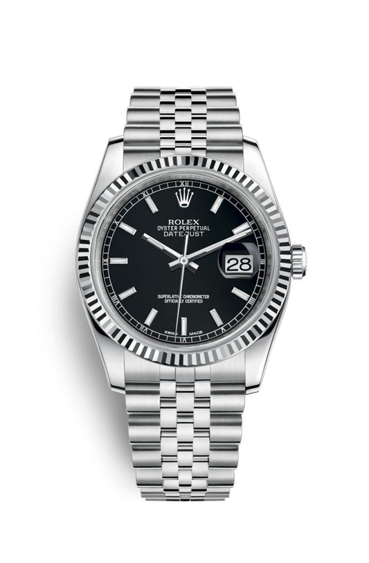 ROLEX DATEJUST BLACK DIAL (J) Z