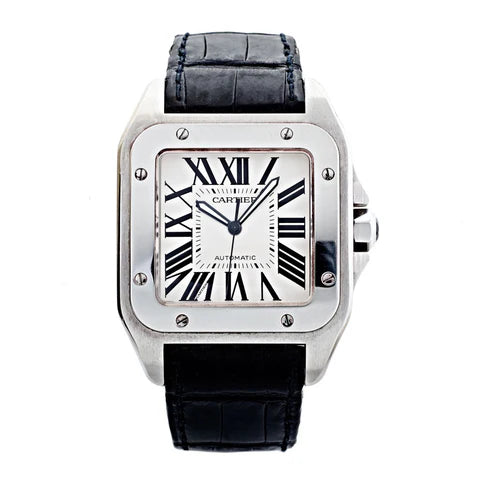 Cartier Santos leather BLACK