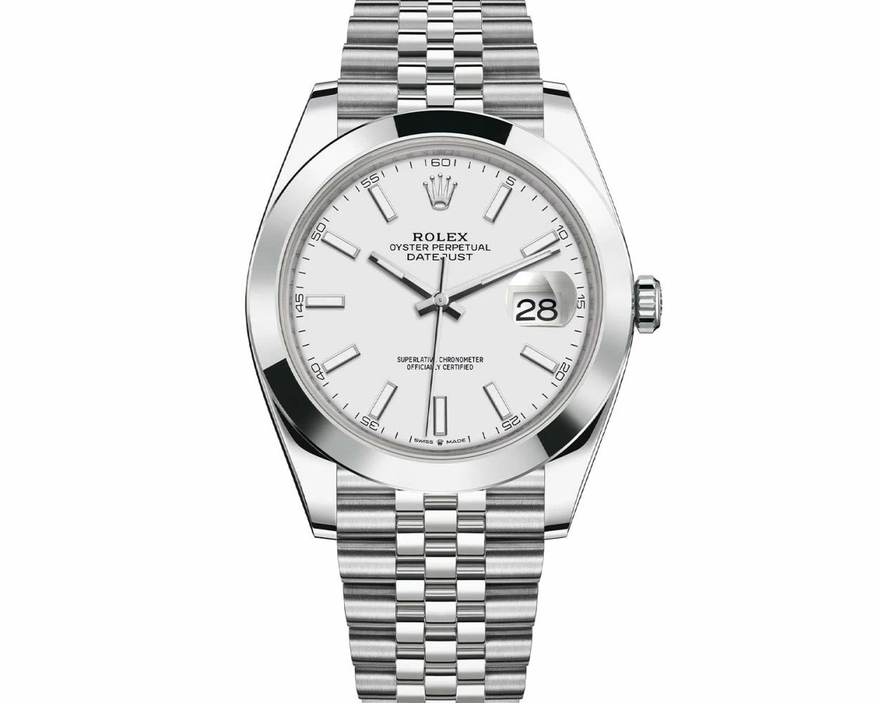 ROLEX DATEJUST WHITE DIAL (J) S