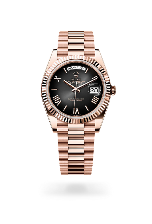 ROLEX DAY-DATE ROSEGOLD BLACK  DIAL