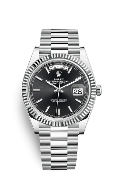 ROLEX DAY-DATE BLACK DIAL