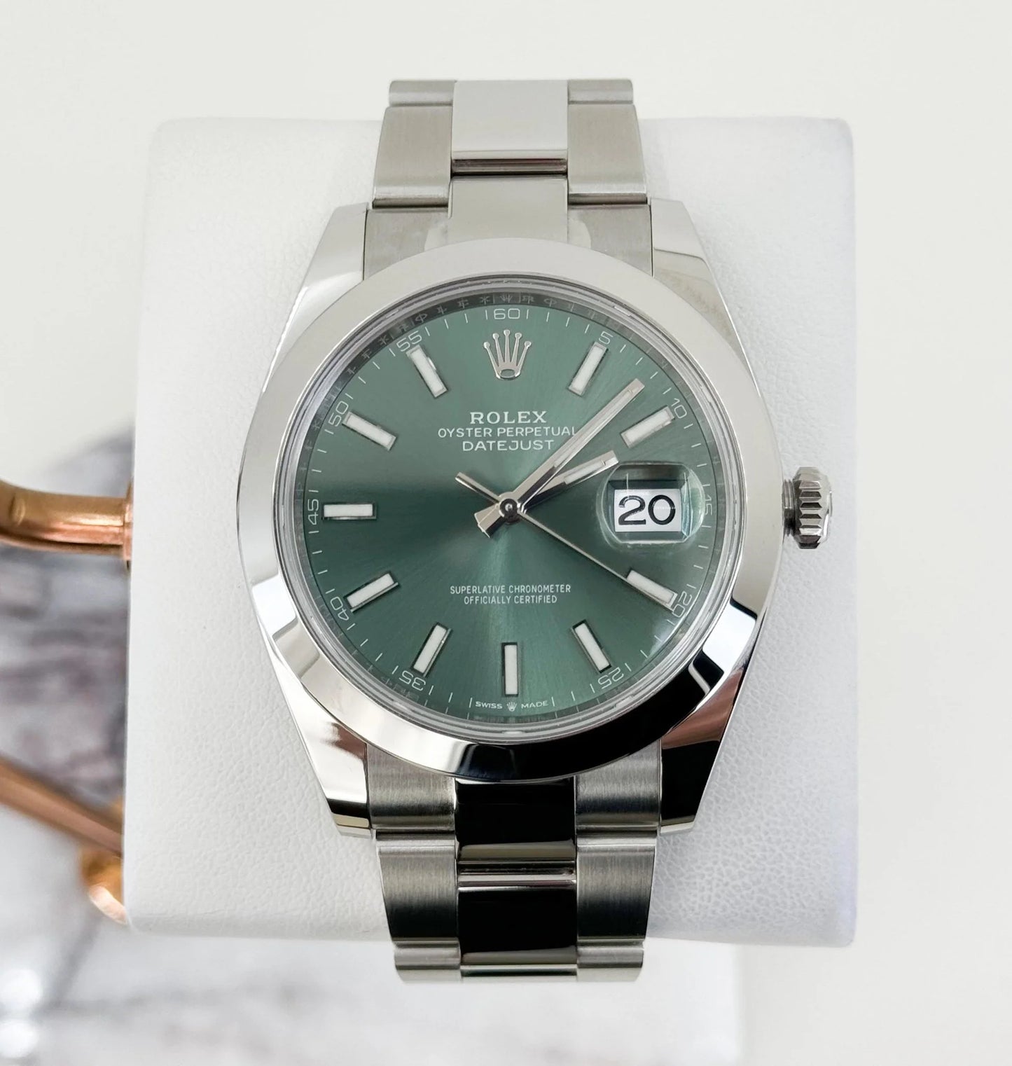 ROLEX DATEJUST GREEN DIAL (O) S