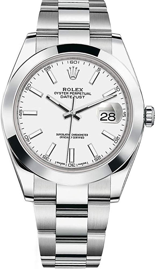 ROLEX DATEJUST WHITE DIAL (O) S