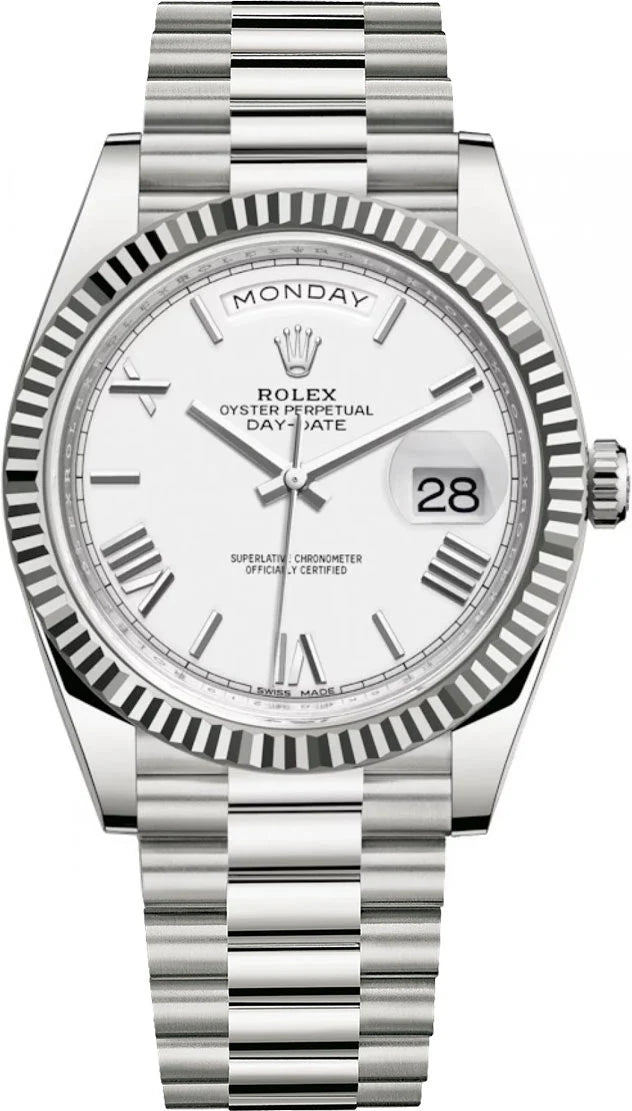 ROLEX DAY-DATE WHITE DIAL