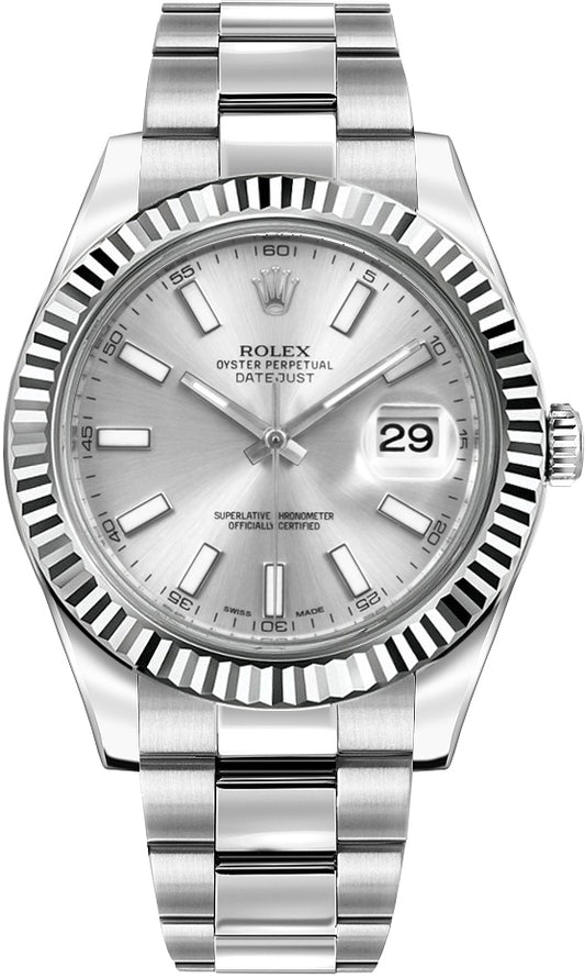 ROLEX DATEJUST WHITE DIAL (O) Z