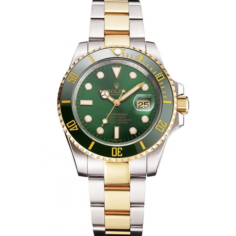 ROLEX SUBMARINER TWO TONE (GREEN)