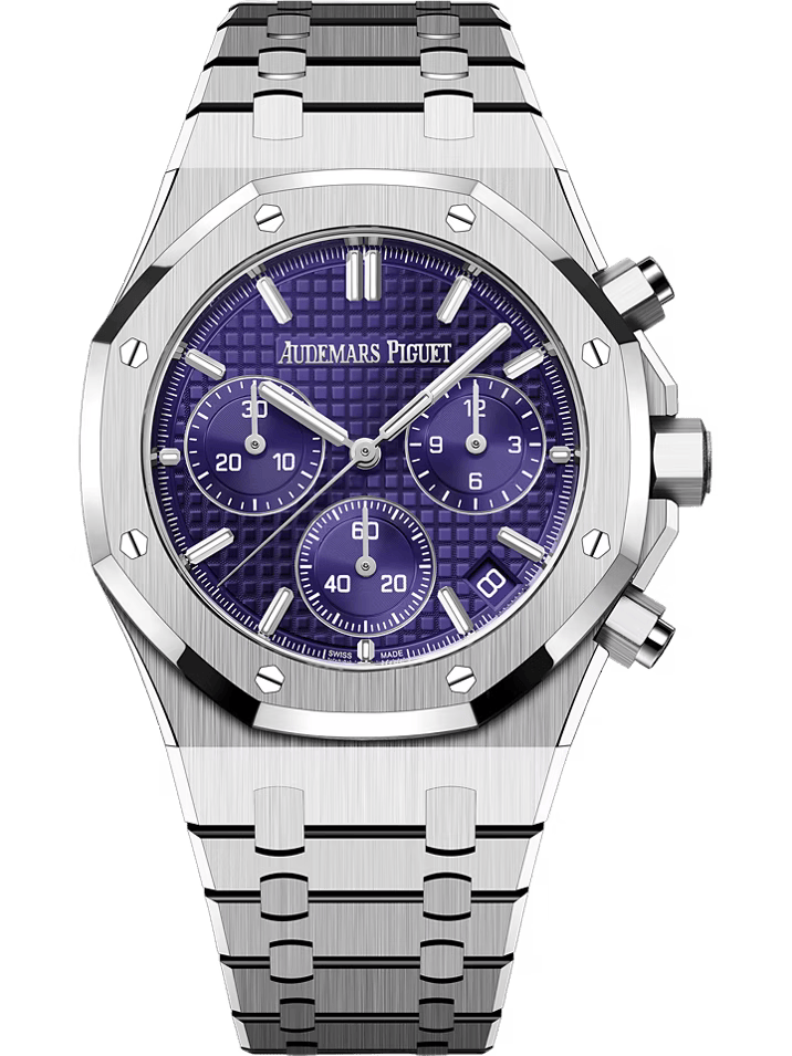 AP Royal Oak CHRONOGRAPH SILVER (NAVY)