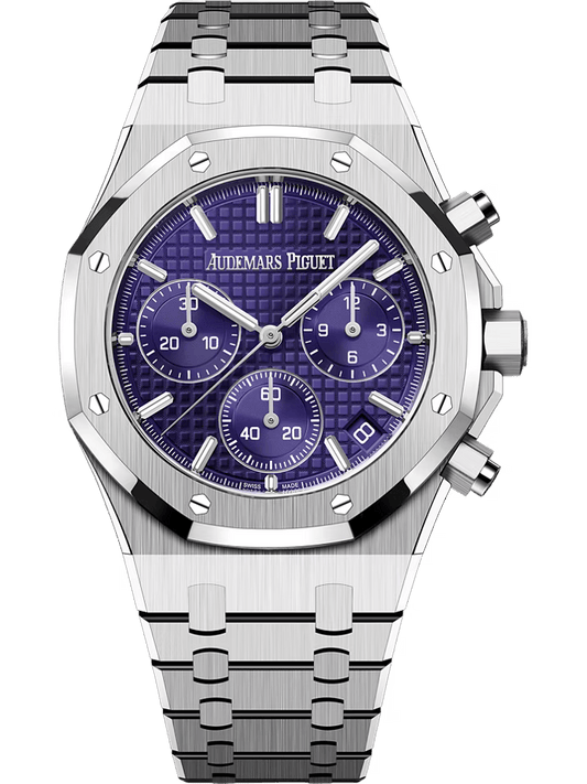 AP Royal Oak CHRONOGRAPH SILVER (NAVY)